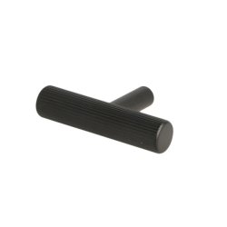 Linjeret T-Bar "Justa" - Mat Sort - 50mm