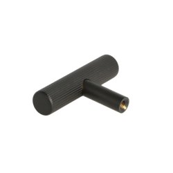 Linjeret T-Bar "Justa" - Mat Sort - 50mm