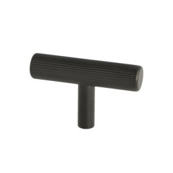 Linjeret T-Bar "Justa" - Mat Sort - 50mm