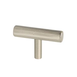 Linjeret T-Bar "Justa" - Brstet Stl Look - 50mm