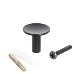 Mbelknop "Maia" - Mat Sort - 24mm