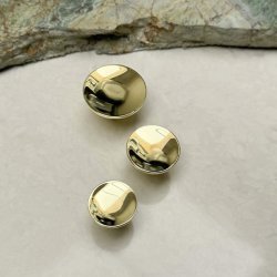 Mbelknop "Maia" - Poleret Messing med Lak - 24mm