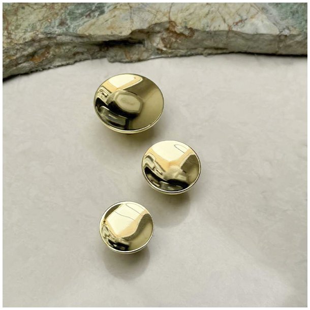 Mbelknop "Maia" - Poleret Messing med Lak - 35mm