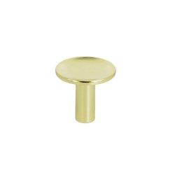 Mbelknop "Maia" - Poleret Messing med Lak - 24mm