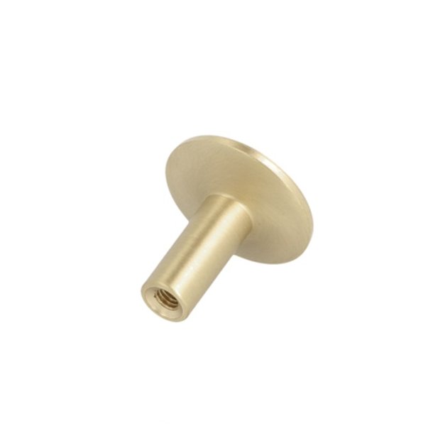 Mbelknop "Maia" - Brstet Messing med Lak - 24mm