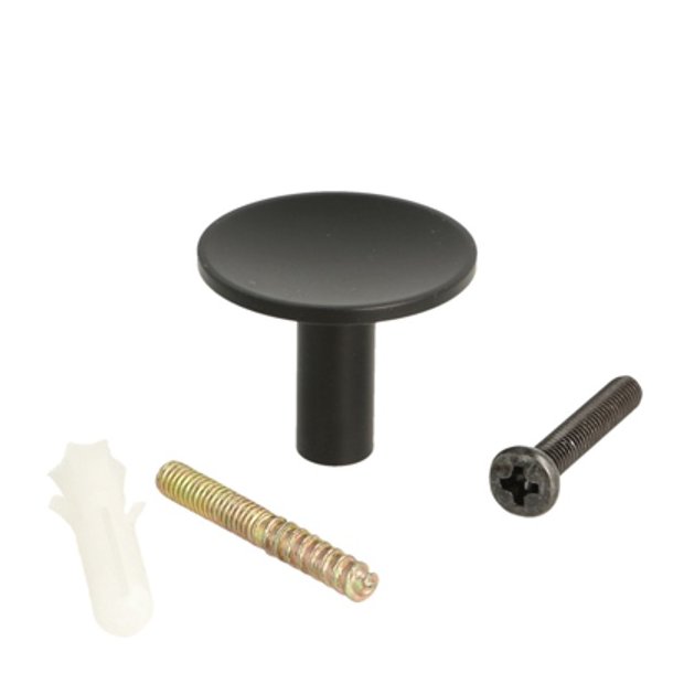 Mbelknop "Maia" - Mat Sort - 28mm