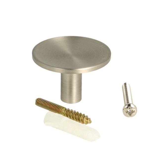 Mbelknop "Maia" - Brstet Stl Look - 35mm