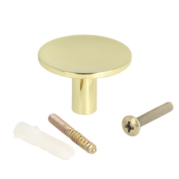 Mbelknop "Maia" - Poleret Messing med Lak - 35mm