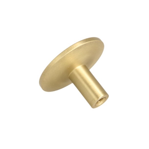 Mbelknop "Maia" - Brstet Messing med Lak - 35mm