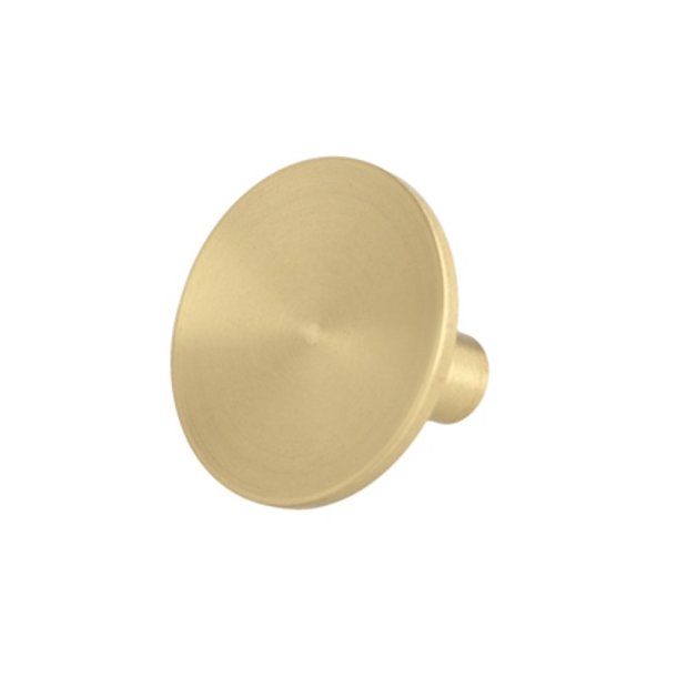 Mbelknop "Maia" - Brstet Messing med Lak - 35mm