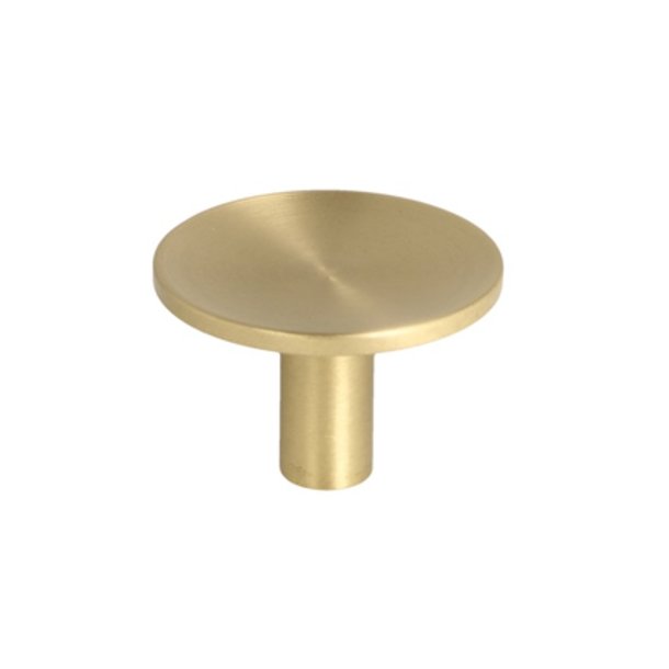 Mbelknop "Maia" - Brstet Messing med Lak - 35mm