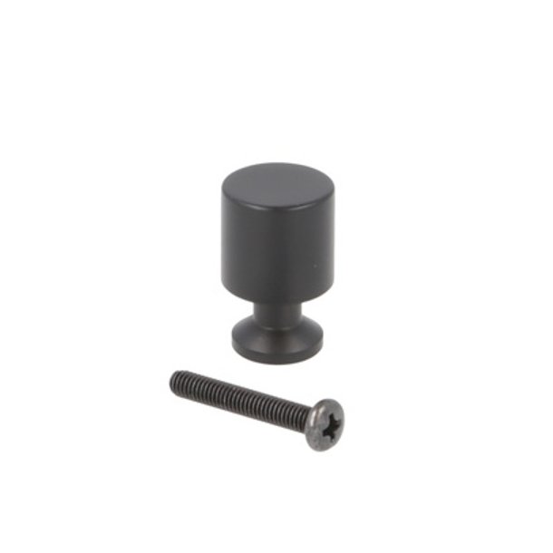 Mbelknop "Fauna" - Mat Sort - 16x25mm