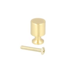 Mbelknop "Fauna" - Brstet Messing med Lak - 16x25mm