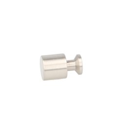 Mbelknop "Fauna" - Brstet Stl Look - 16x25mm