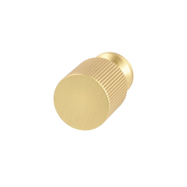 Mbelknop "Justa" - Brstet Messing med Lak - 21x33mm