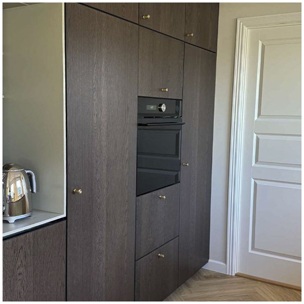 M�belknop "Justa" - B�rstet Messing med Lak - �21x33mm