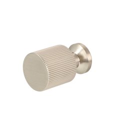 Mbelknop "Justa" - Brstet Stl Look - 21x33mm