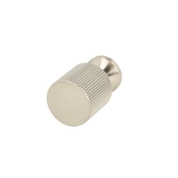 Mbelknop "Justa" - Brstet Stl Look - 21x33mm