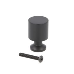 Mbelknop "Fauna" - Mat Sort - 21x33mm