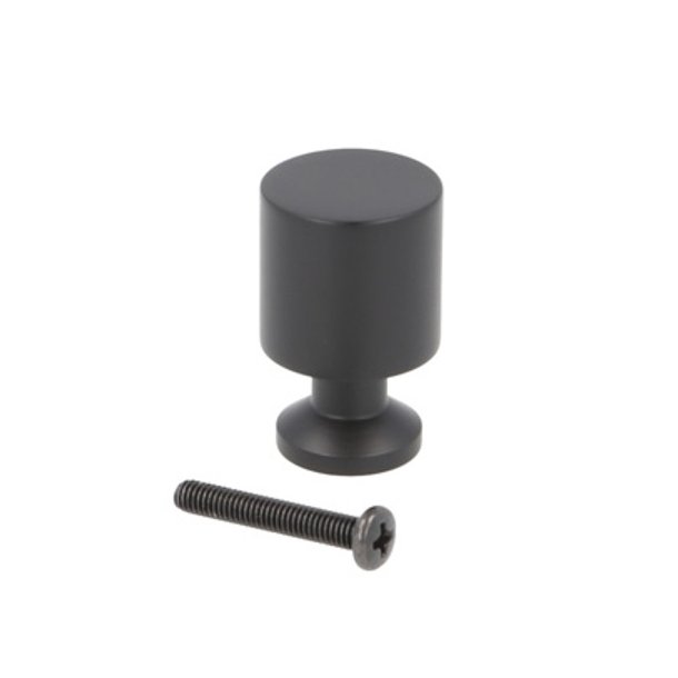 Mbelknop "Fauna" - Mat Sort - 21x33mm