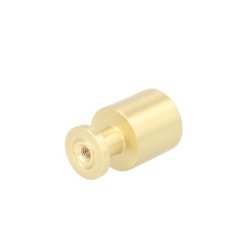 Mbelknop "Fauna" - Brstet Messing med Lak - 21x33mm