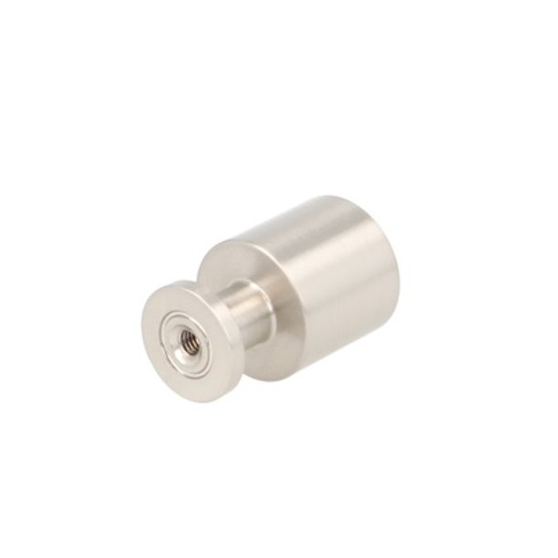 Mbelknop "Fauna" - Brstet Stl Look - 21x33mm