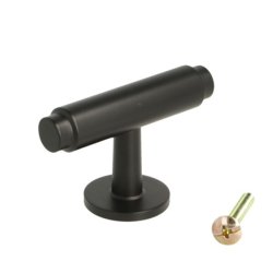 Linjeret T-Bar "Nox" - Mat Sort - 56mm