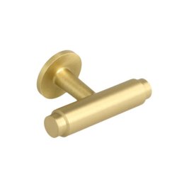 Linjeret T-Bar "Nox" - Brstet Messing med Lak - 56mm