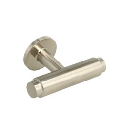 Linjeret T-Bar "Nox" - Brstet Stl Look - 56mm