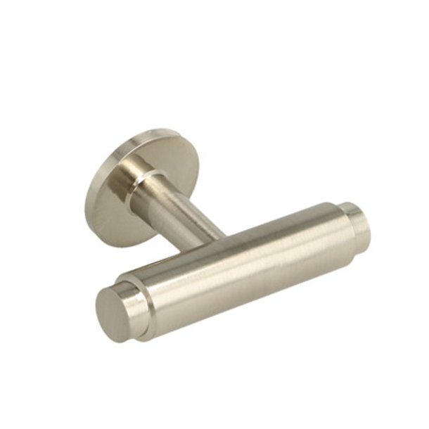 Linjeret T-Bar "Nox" - Brstet Stl Look - 56mm