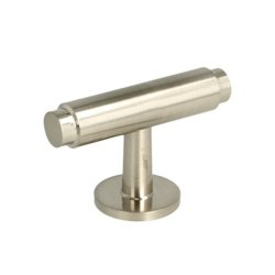 Linjeret T-Bar "Nox" - Brstet Stl Look - 56mm