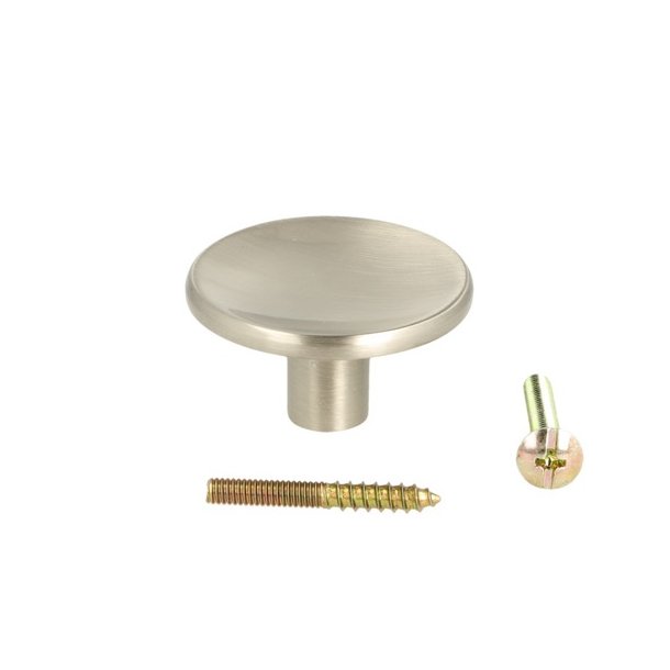 Mbelknop "Flora" - Brstet Stl Look - 38mm