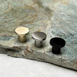 Mbelknop "Rhea" - Brstet Messing - 24mm