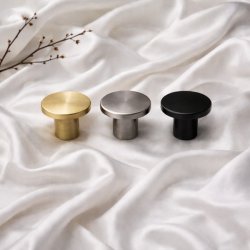 M�belknop "Rhea" - Sort - �24mm