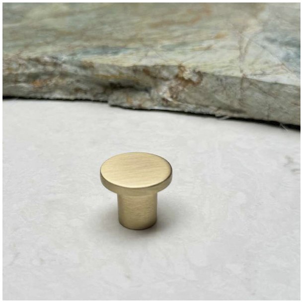 Mbelknop "Rhea" - Brstet Messing - 24mm