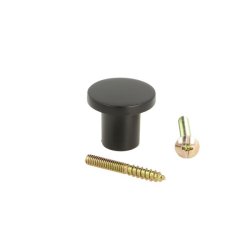 Mbelknop "Rhea" - Sort - 24mm