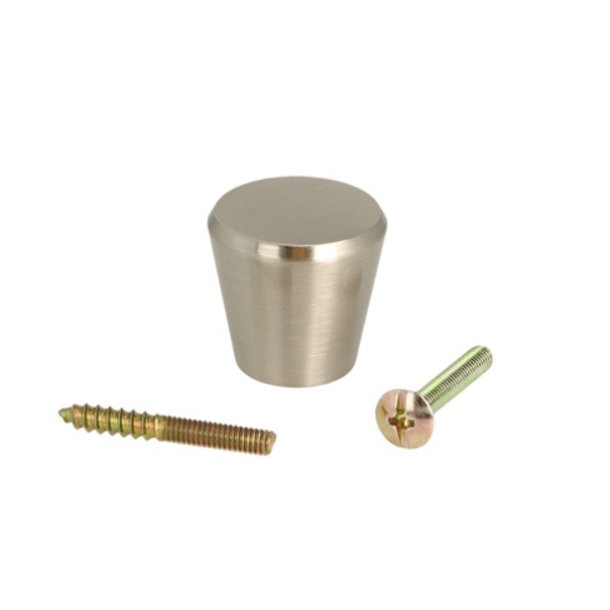 Mbelknop "Vesta" - Brstet Stl Look - 25mm