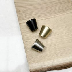 Mbelknop "Vesta" - Brstet Stl Look - 25mm