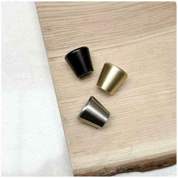 Mbelknop "Vesta" - Brstet Stl Look - 25mm