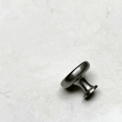 Mbelknop "Juno" - Brstet Stl Look - 38mm