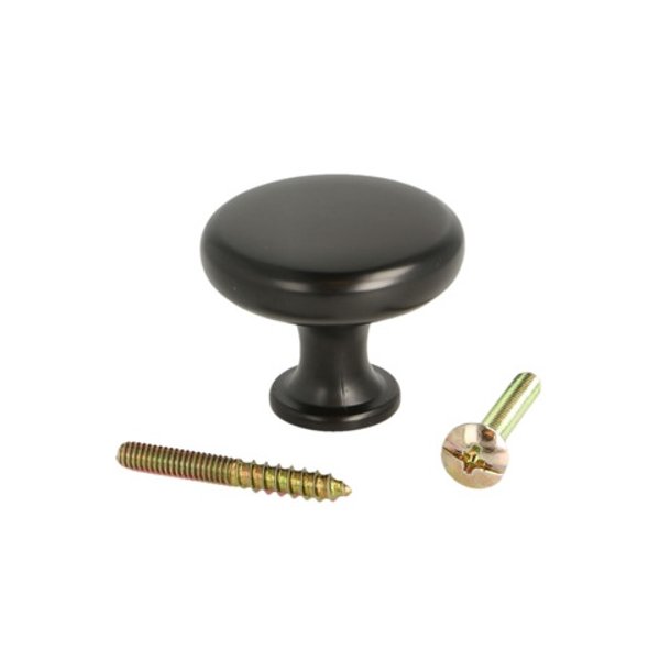 Mbelknop "Juno" - Sort - 38mm