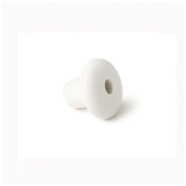 Porcelnsknop "Julia" - Hvid - 32mm