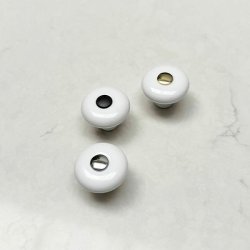 Porcelnsknop "Julia" - Hvid - 32mm