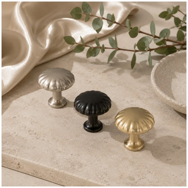 M�belknop "Livia" - Sort - �30mm