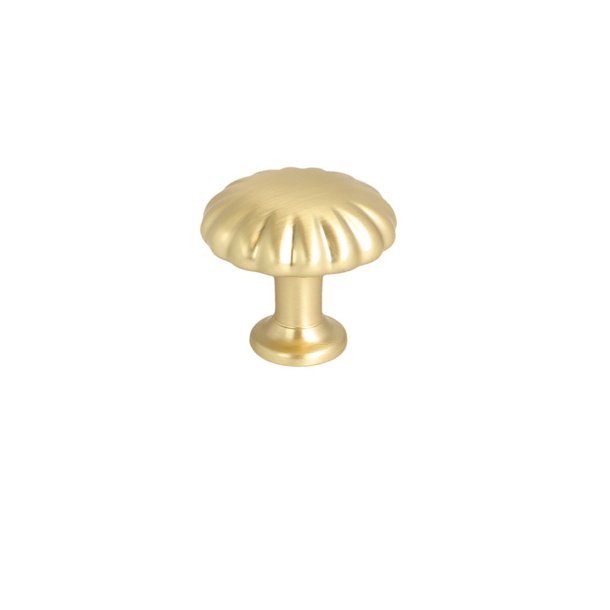 M�belknop "Livia" -  B�rstet Messing - �30mm