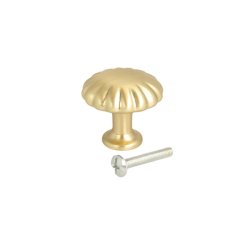 M�belknop "Livia" -  B�rstet Messing - �30mm