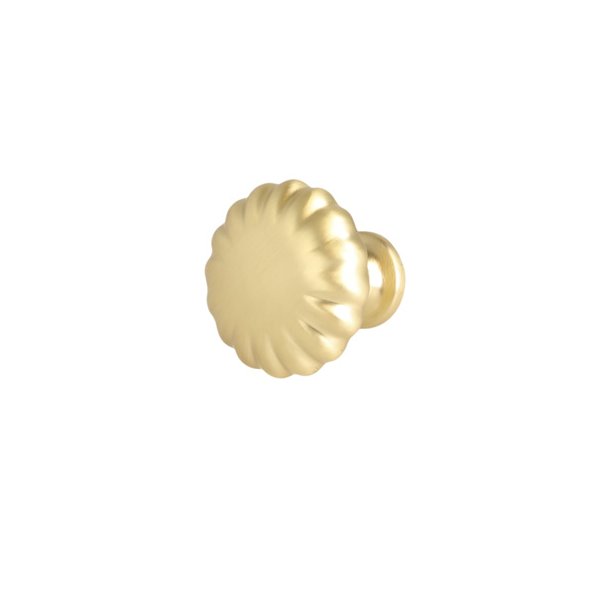 M�belknop "Livia" -  B�rstet Messing - �30mm