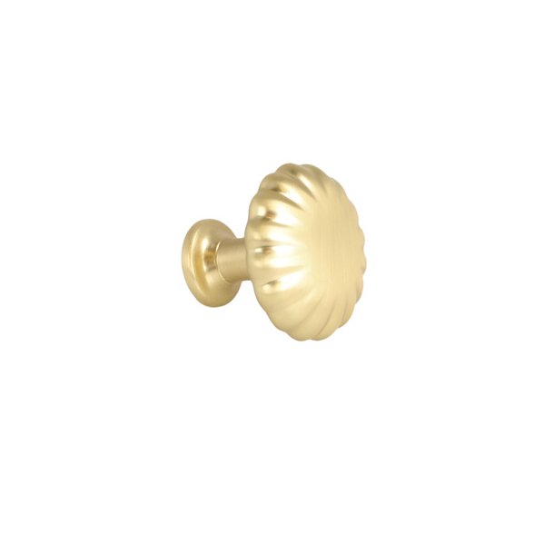 M�belknop "Livia" -  B�rstet Messing - �30mm