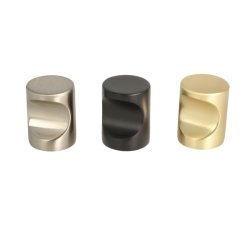 M�belknop "Strato" - B�rstet St�l Look - �19mm