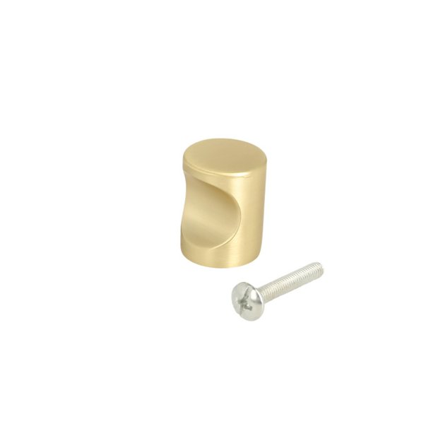 M�belknop "Strato" -  B�rstet Messing - �19mm